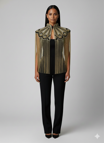 Gilded Fleur Cape