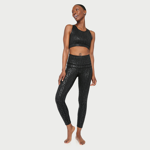 Metallic Cheetah Active Legging