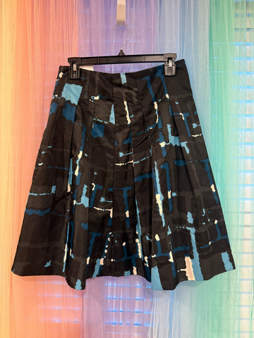 Alternate view of Express Design Studio abstract-print flared skirt