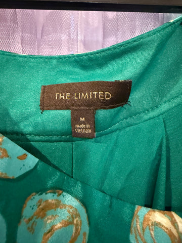 The Limited brand label showing size M inside teal skirt