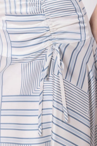 Aviana Skirt (White/Blue)
