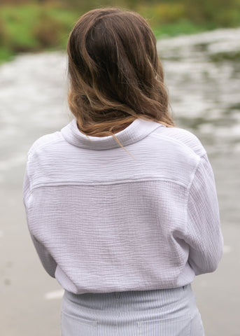 Bailey Cotton Gauze Button Down Top