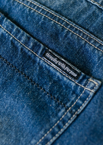 Jennifer A-Line Long Denim Skirt